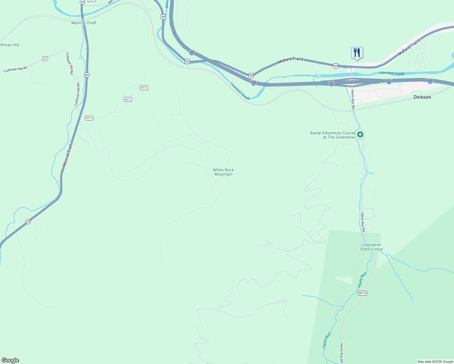 map of restaurants, bars, coffee shops, grocery stores, and more near 292 Sunset Ridge in Caldwell