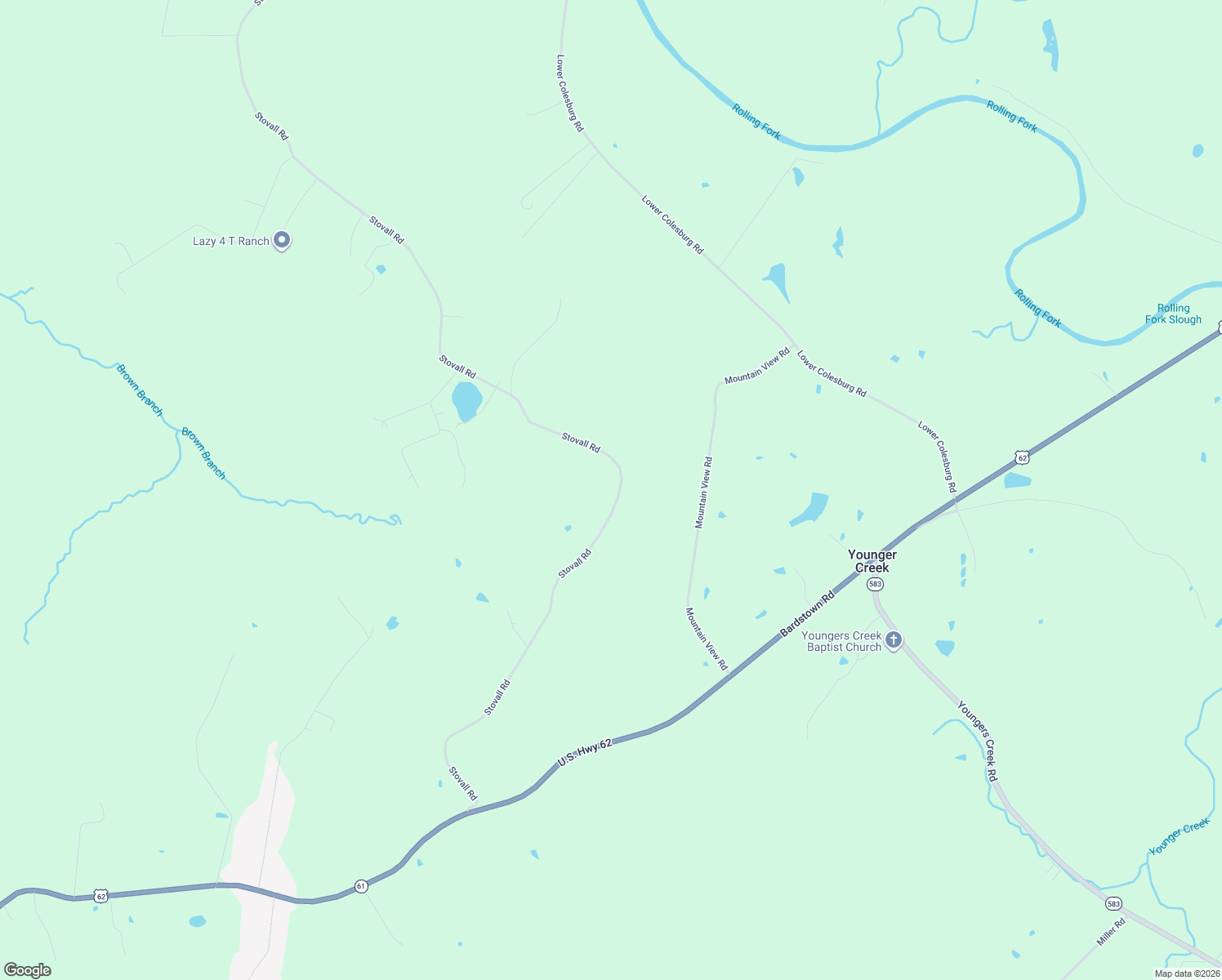 map of restaurants, bars, coffee shops, grocery stores, and more near 1122 Stovall Road in Elizabethtown