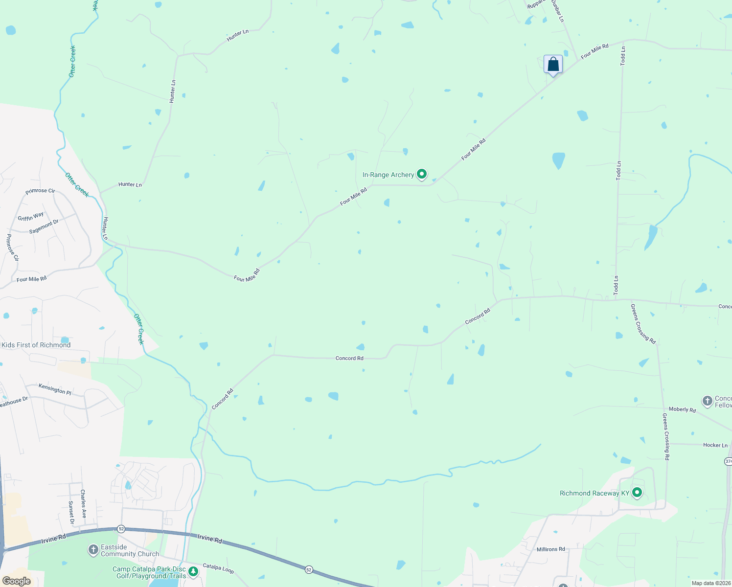 map of restaurants, bars, coffee shops, grocery stores, and more near 426 Concord Road in Richmond