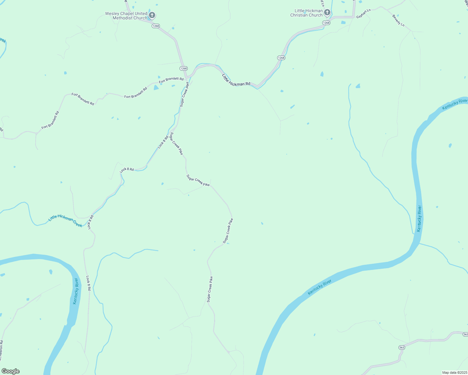 map of restaurants, bars, coffee shops, grocery stores, and more near 5301 Sugar Creek Pike in Nicholasville