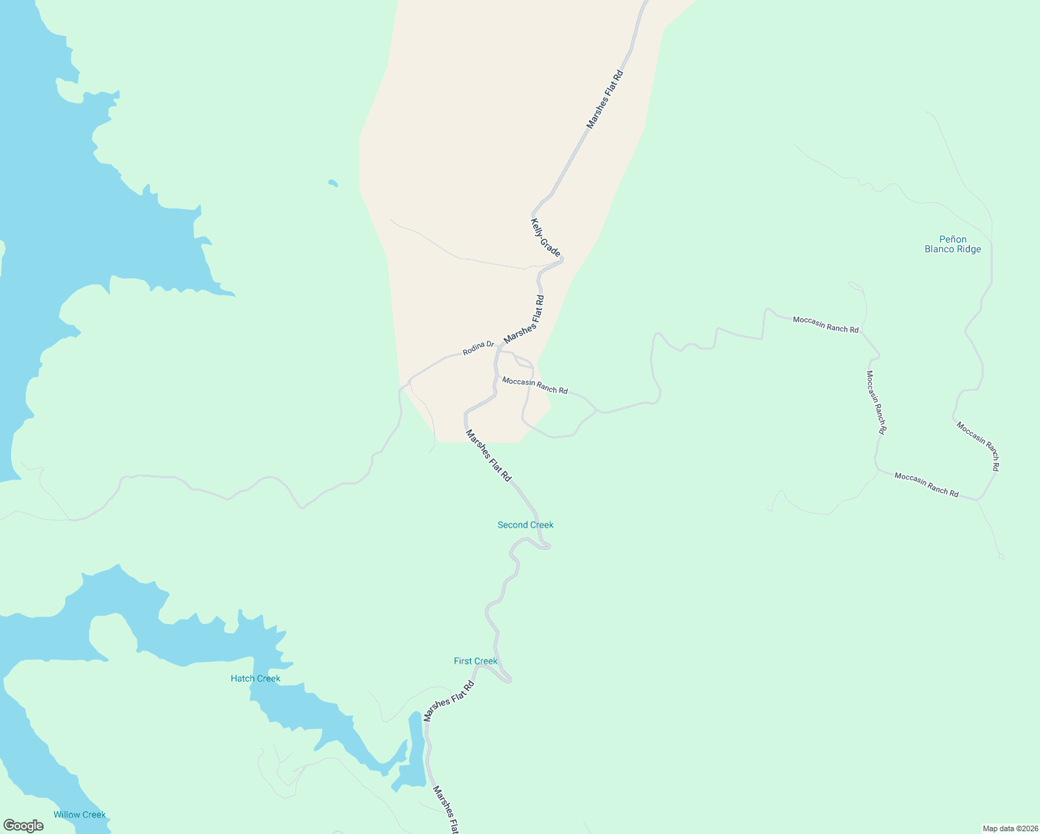 map of restaurants, bars, coffee shops, grocery stores, and more near 14550 Moccasin Ranch Road in Coulterville