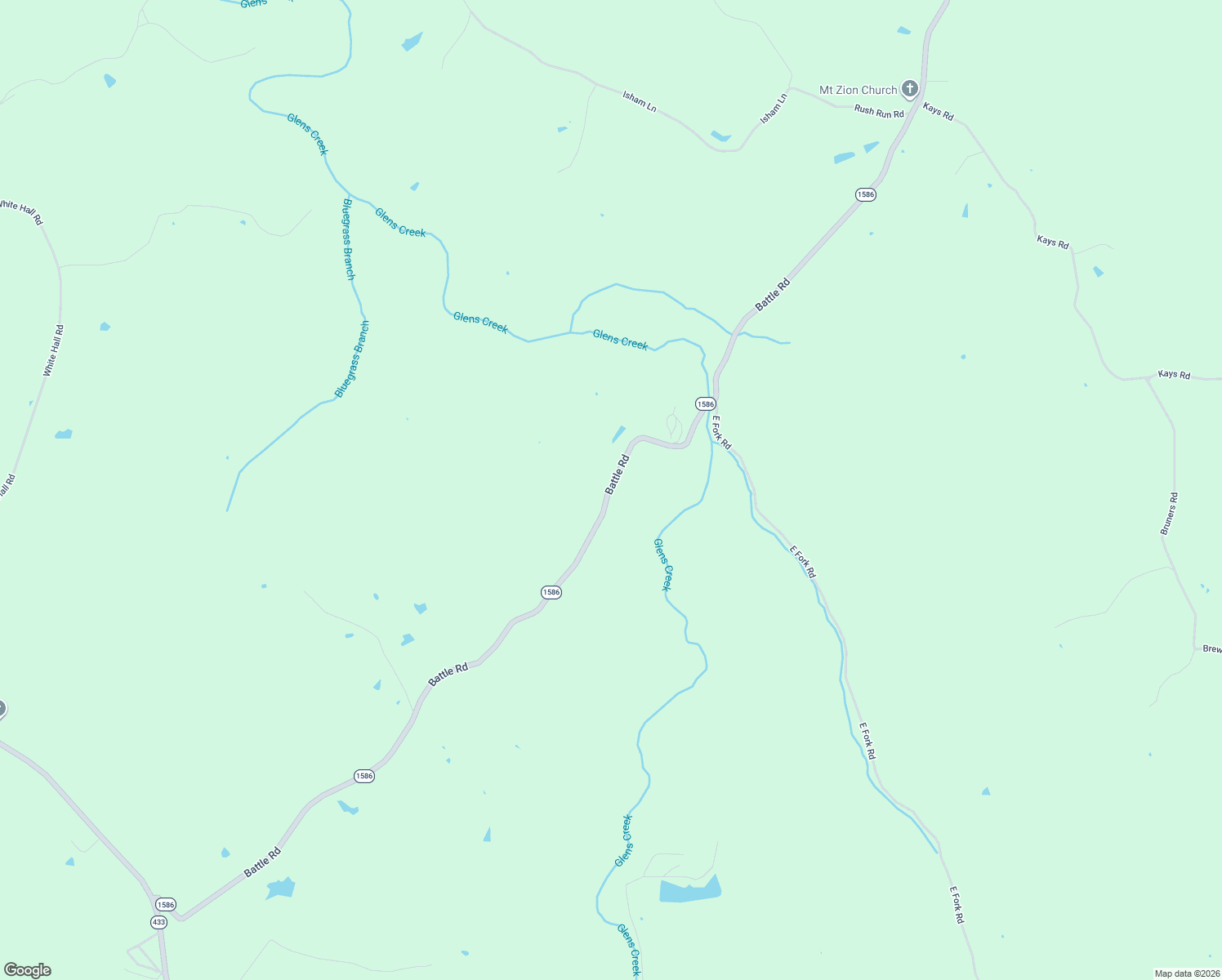 map of restaurants, bars, coffee shops, grocery stores, and more near 1166 Battle Road in Mackville