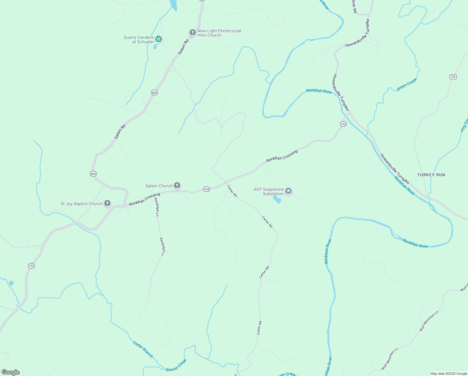 map of restaurants, bars, coffee shops, grocery stores, and more near 7806 Carter Road in Schuyler