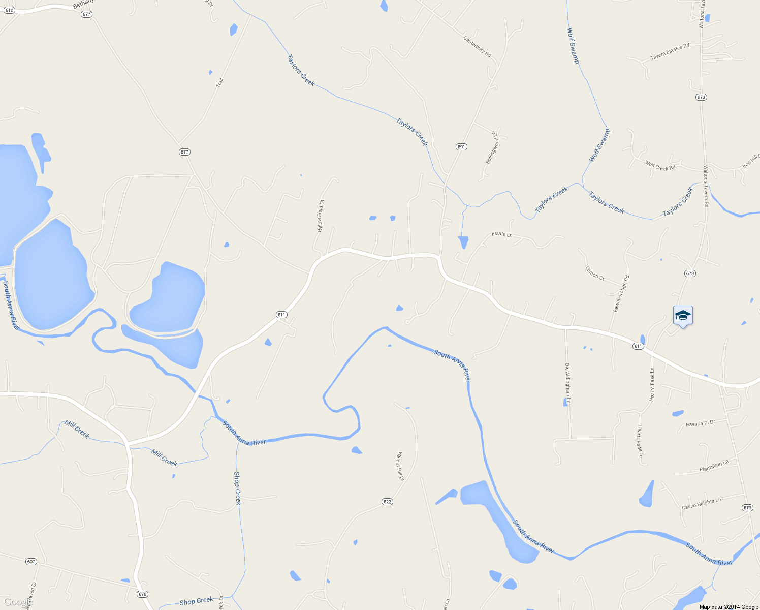 map of restaurants, bars, coffee shops, grocery stores, and more near 17071 Dunns Chapel Road in Montpelier