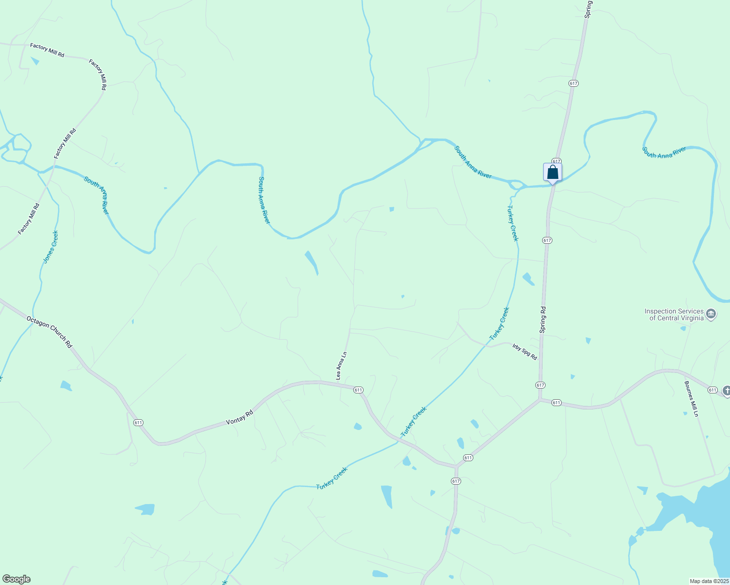 map of restaurants, bars, coffee shops, grocery stores, and more near 13134 Lea Anna Lane in Maidens