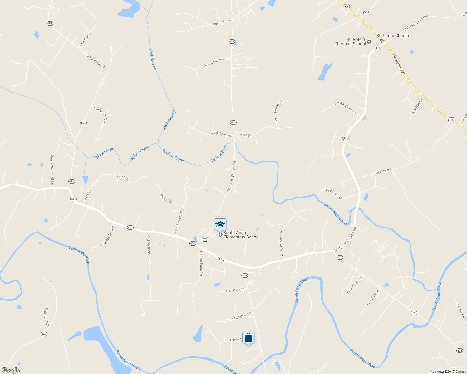 map of restaurants, bars, coffee shops, grocery stores, and more near 16184 Point Beverly Court in Montpelier