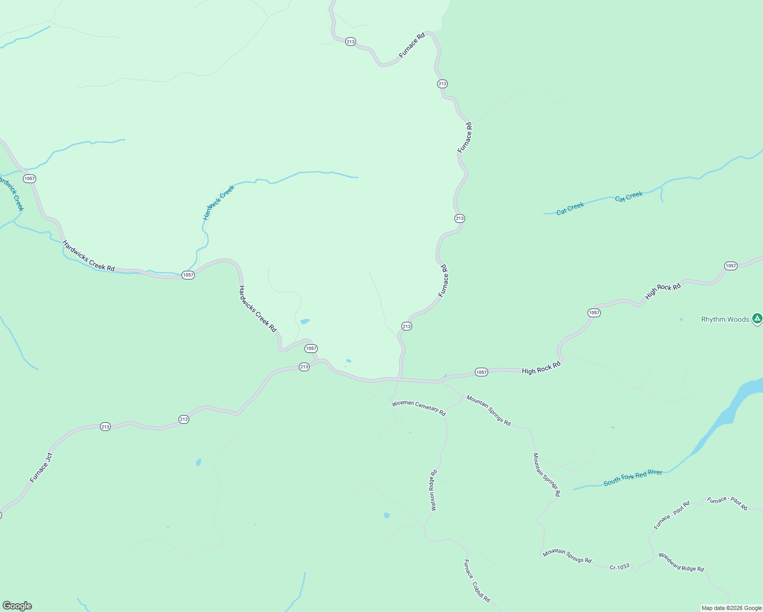 map of restaurants, bars, coffee shops, grocery stores, and more near Courtney Blythe Road in Stanton