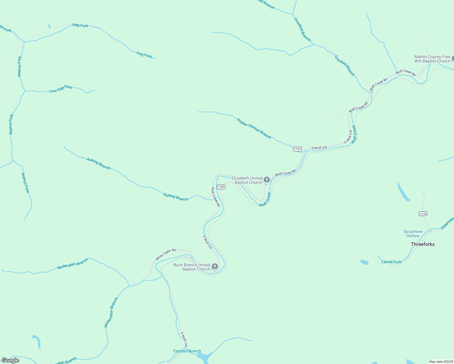 map of restaurants, bars, coffee shops, grocery stores, and more near Dye Bottom Lane in Martin County