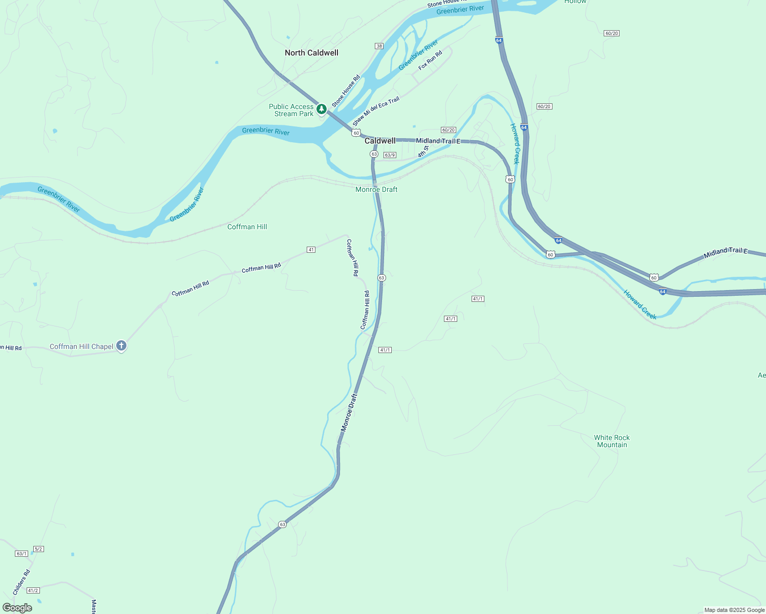 map of restaurants, bars, coffee shops, grocery stores, and more near 5124 Monroe Draft in Caldwell