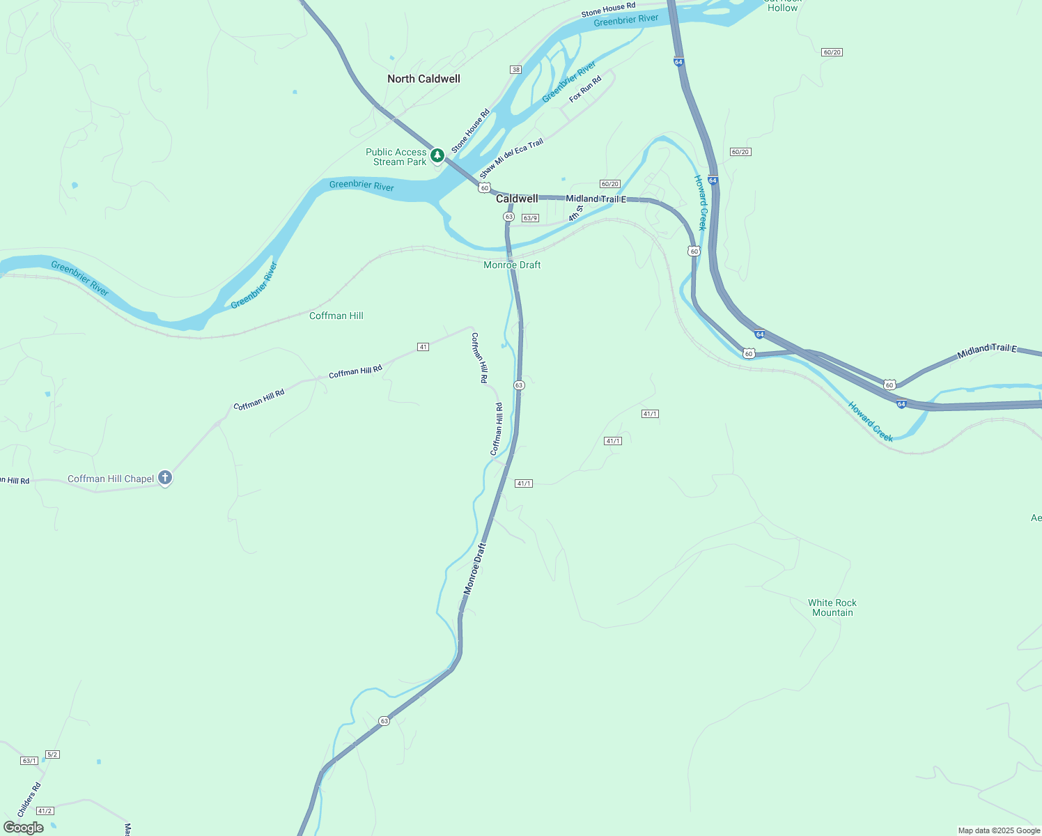 map of restaurants, bars, coffee shops, grocery stores, and more near 5124 Monroe Draft in Caldwell