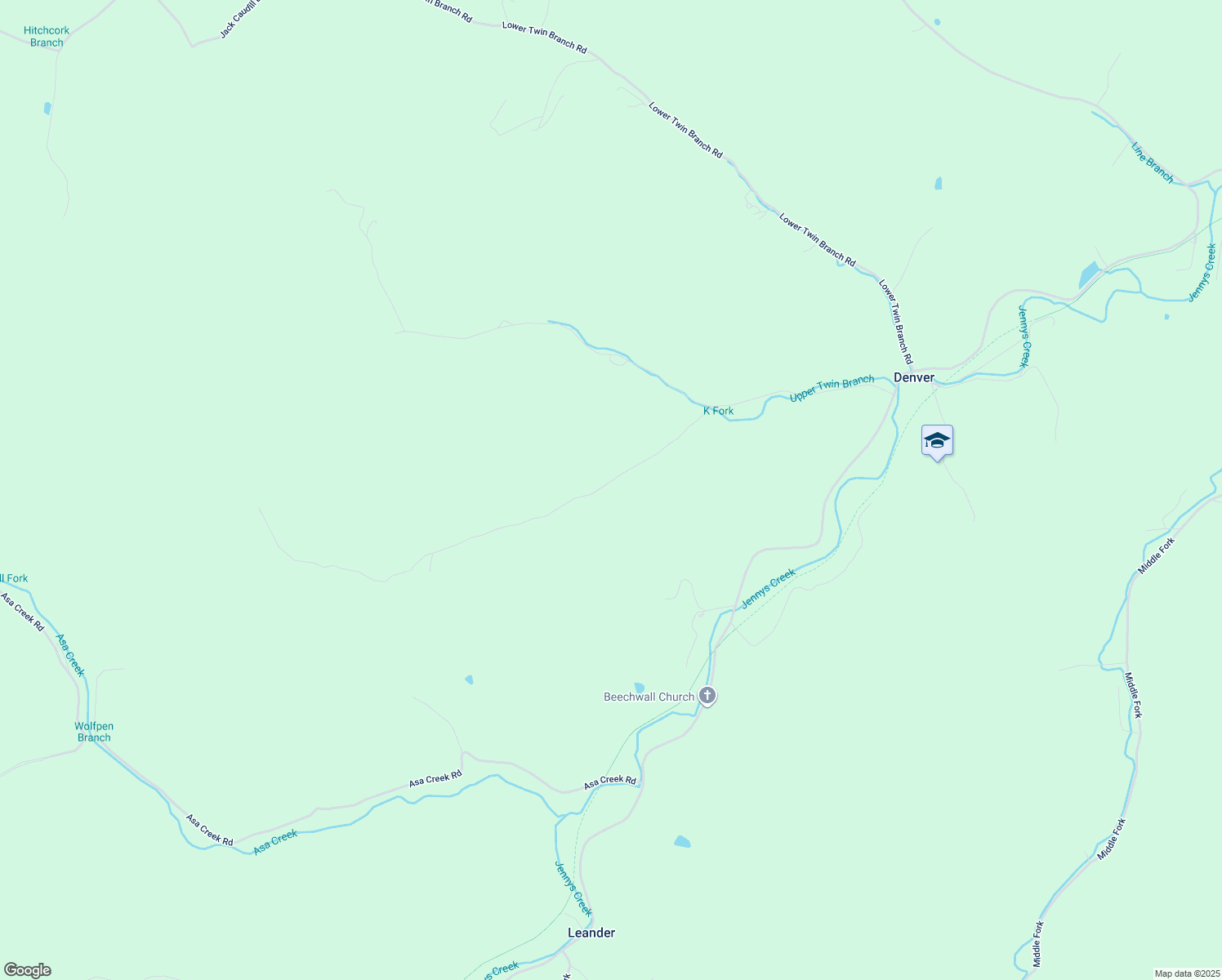 map of restaurants, bars, coffee shops, grocery stores, and more near 370 K Fork Road in Johnson County