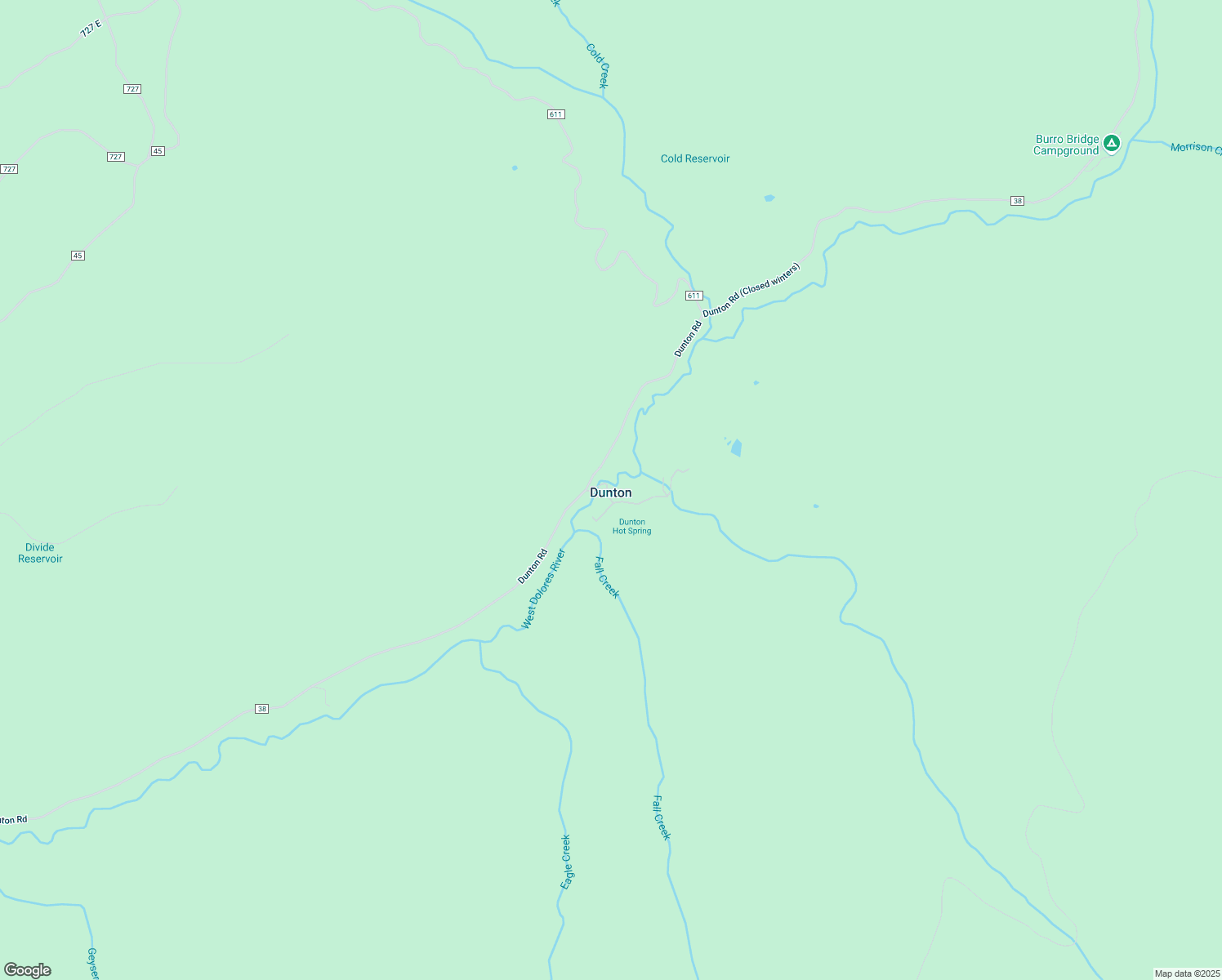 map of restaurants, bars, coffee shops, grocery stores, and more near 8532 Road 38 in Rico