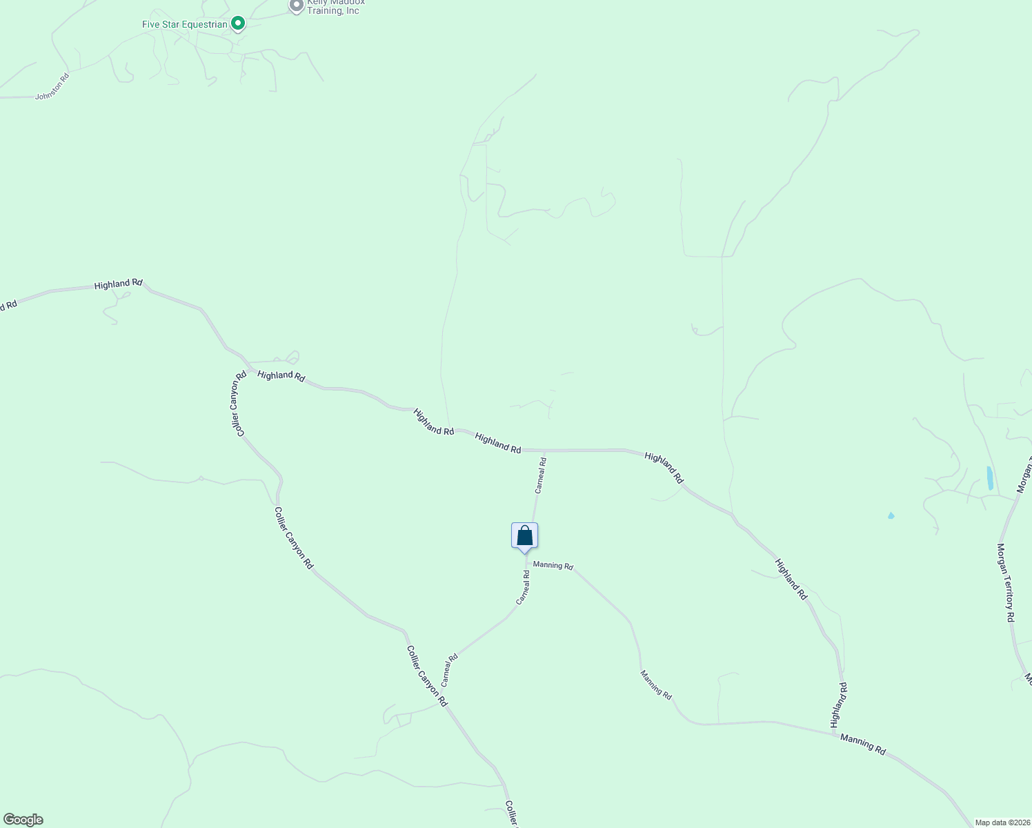 map of restaurants, bars, coffee shops, grocery stores, and more near 8201 Highland Road in Livermore