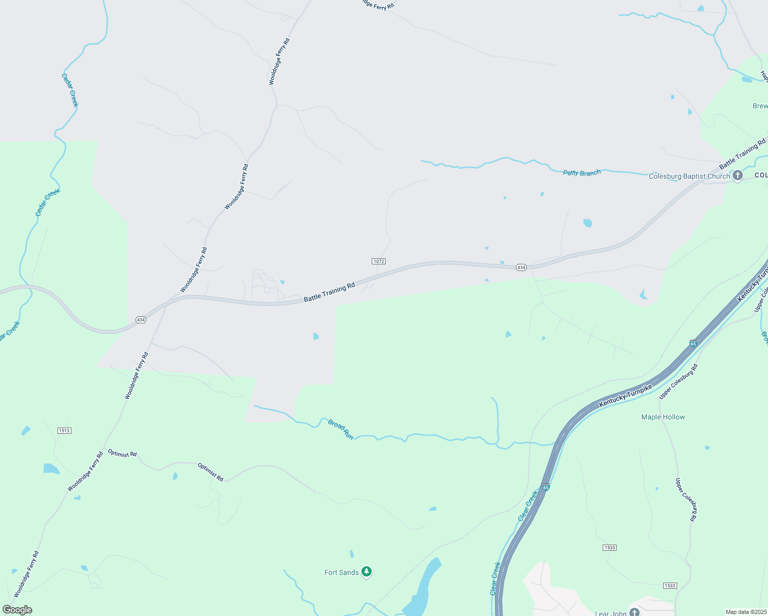 map of restaurants, bars, coffee shops, grocery stores, and more near 6069 Battle Training Road in Elizabethtown