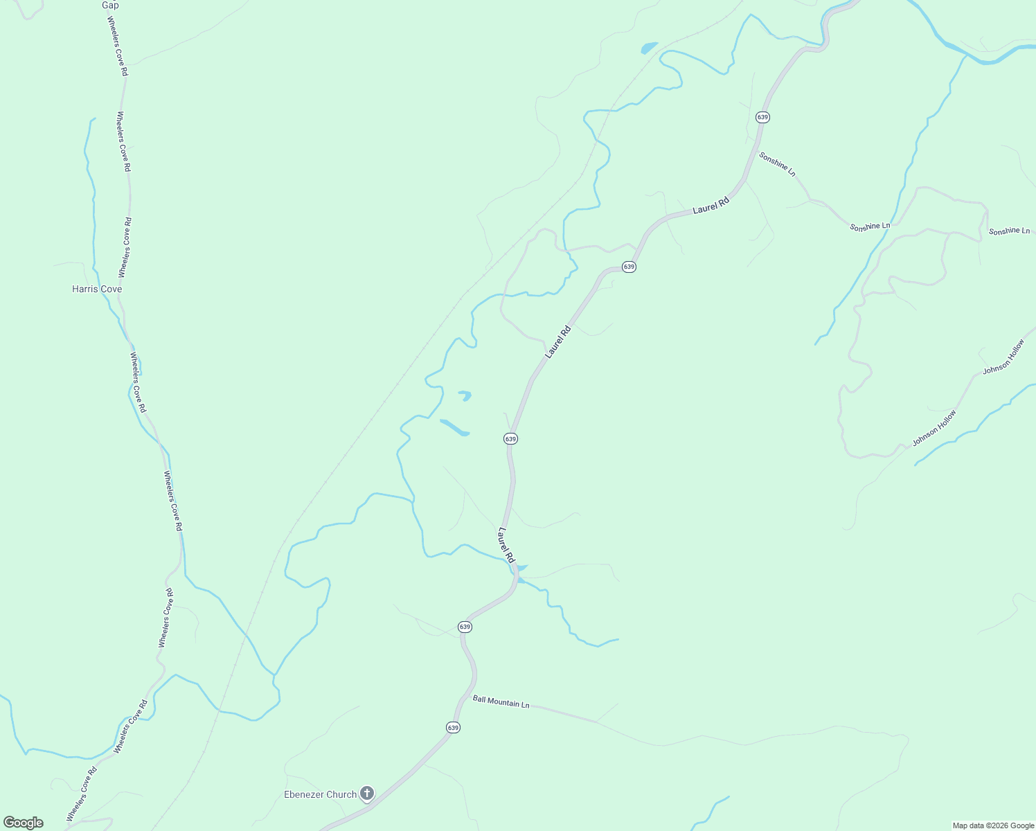 map of restaurants, bars, coffee shops, grocery stores, and more near Laurel Road in Shipman