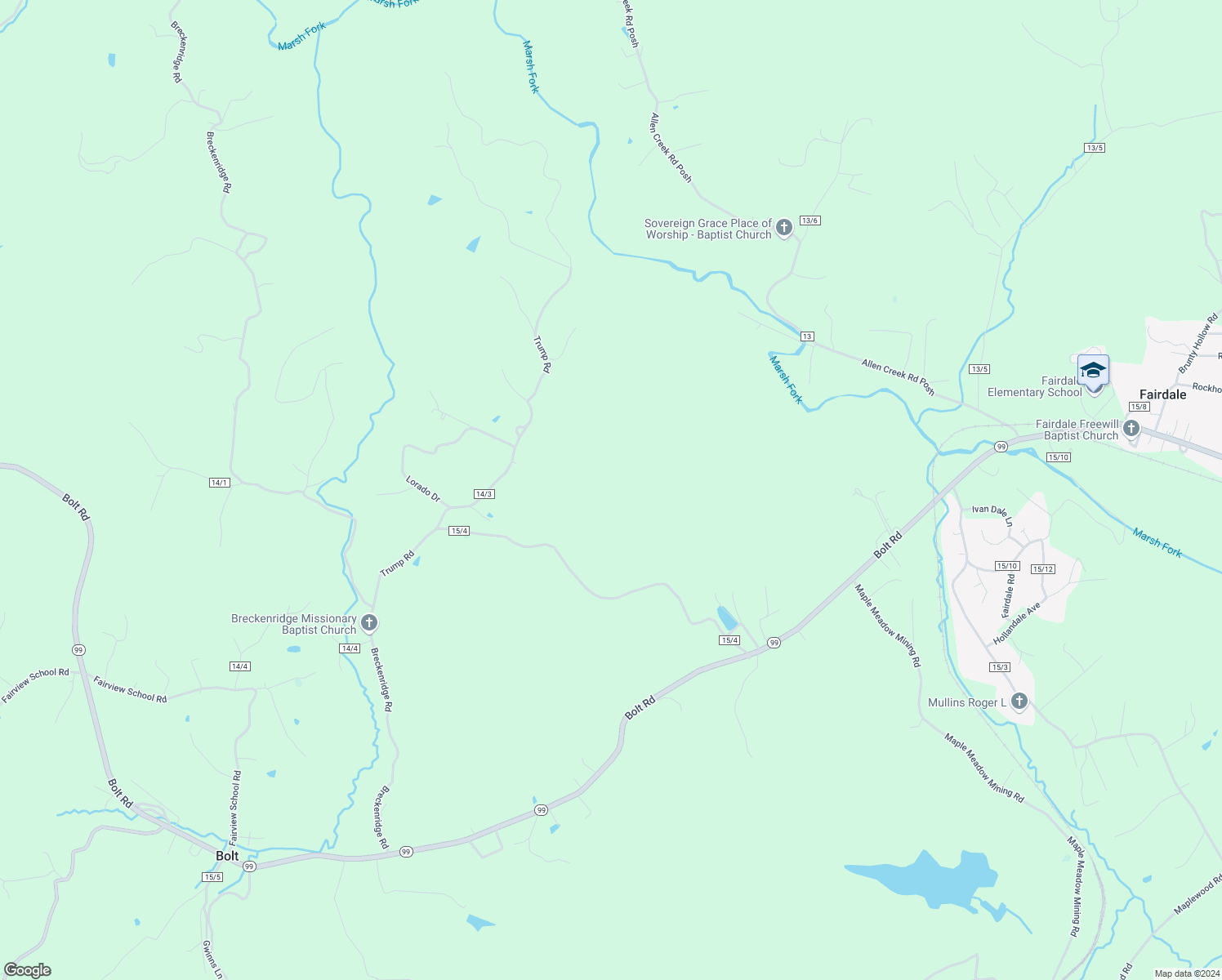 map of restaurants, bars, coffee shops, grocery stores, and more near in Fairdale
