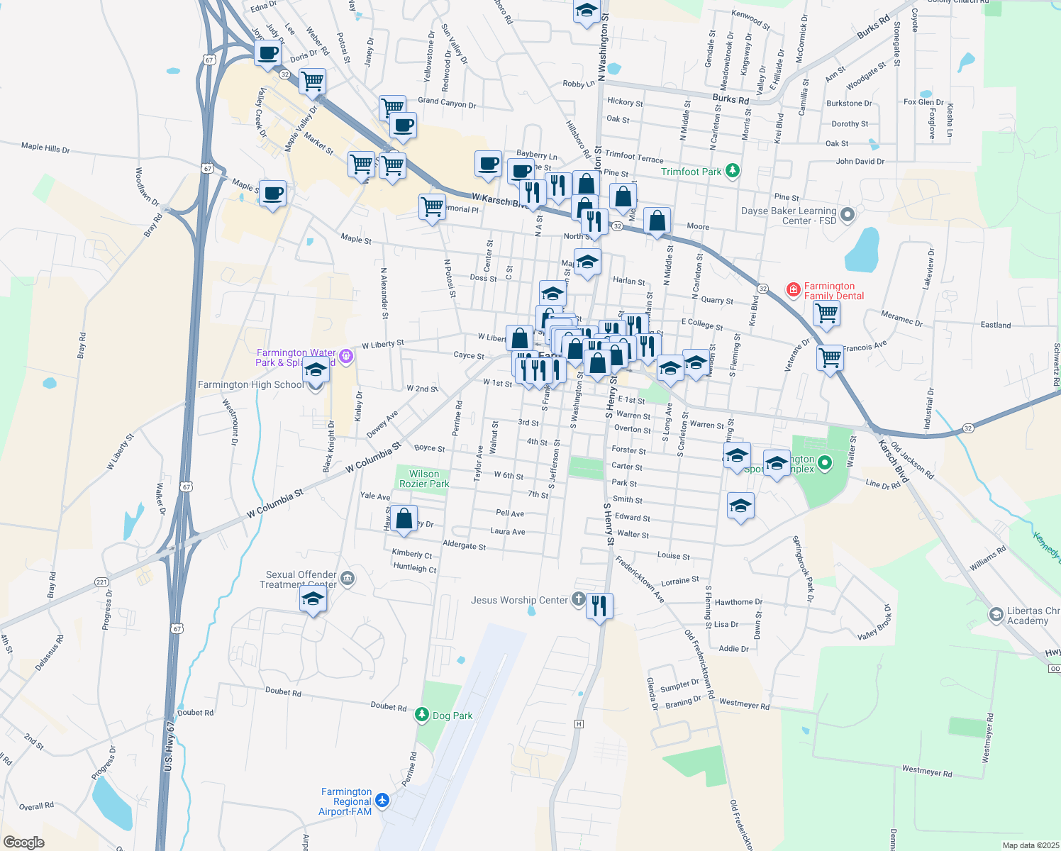 206 3rd Street, Farmington MO Walk Score