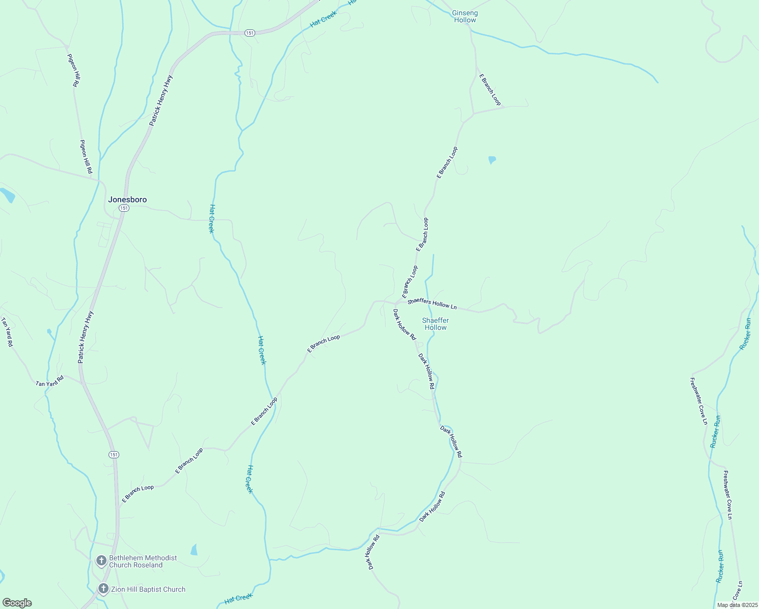 map of restaurants, bars, coffee shops, grocery stores, and more near 1670 East Branch Loop in Roseland