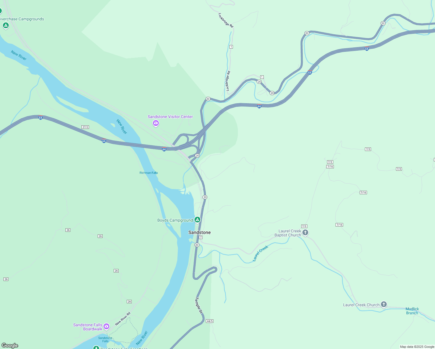 map of restaurants, bars, coffee shops, grocery stores, and more near in Sandstone
