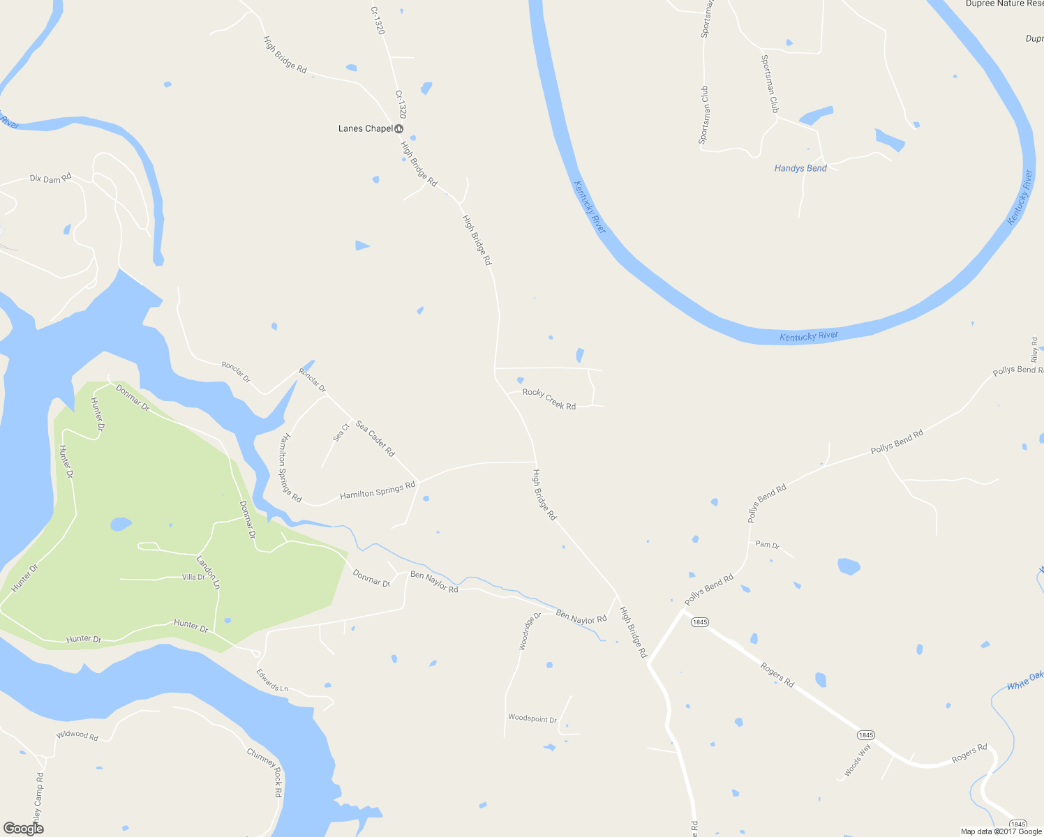 map of restaurants, bars, coffee shops, grocery stores, and more near 2260 High Bridge Road in Lancaster