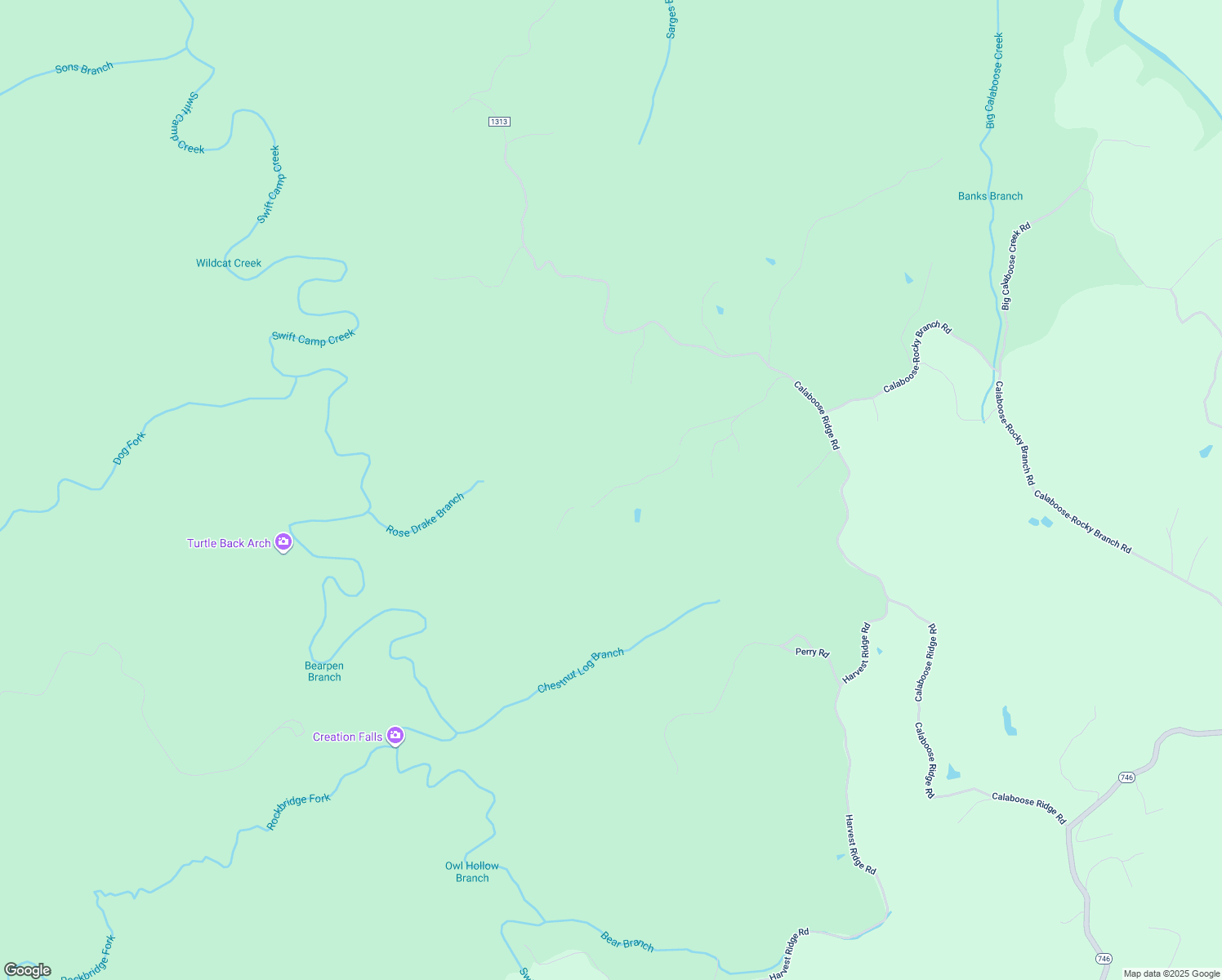 map of restaurants, bars, coffee shops, grocery stores, and more near 538 Chestnut Log Branch Road in Campton