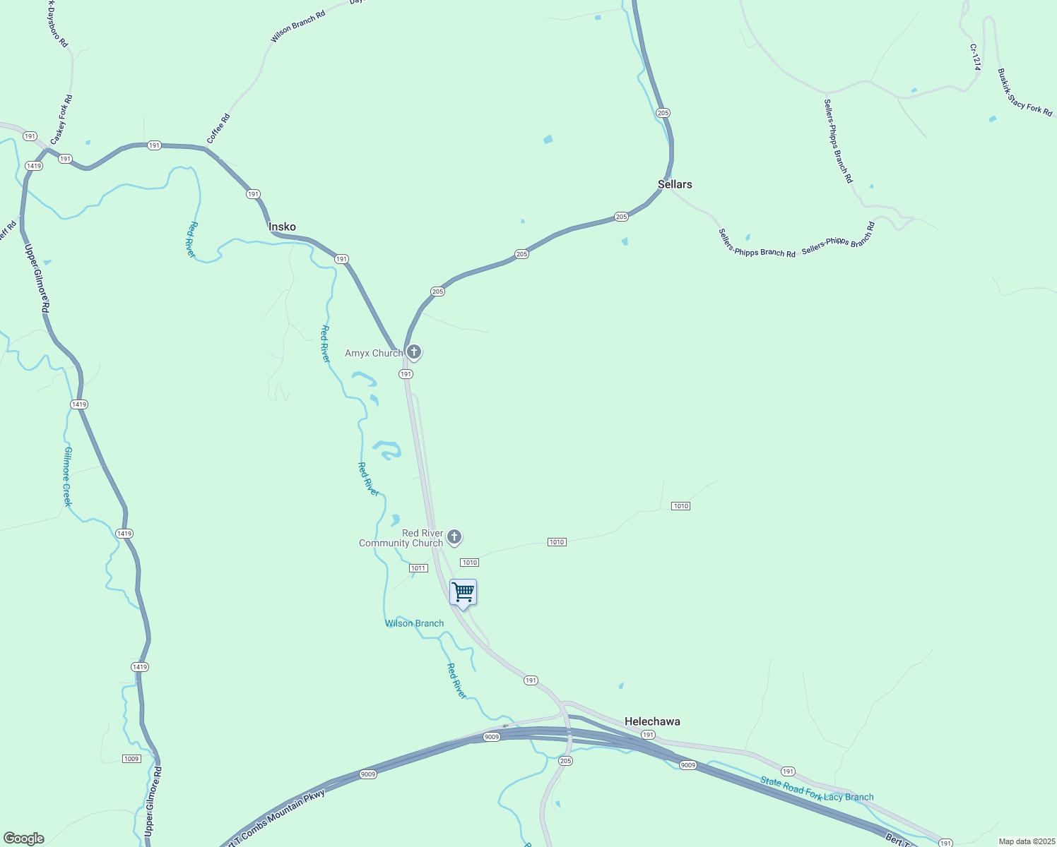 map of restaurants, bars, coffee shops, grocery stores, and more near in Insko