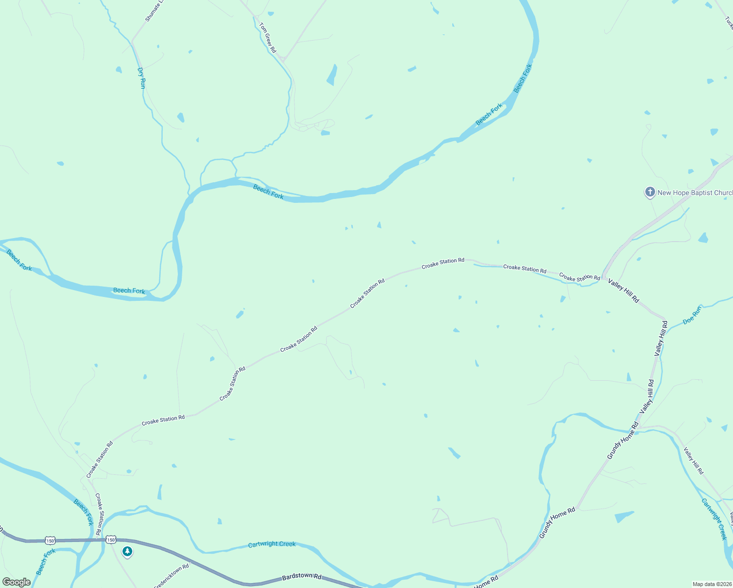 map of restaurants, bars, coffee shops, grocery stores, and more near 1830 Croake Station Road in Springfield
