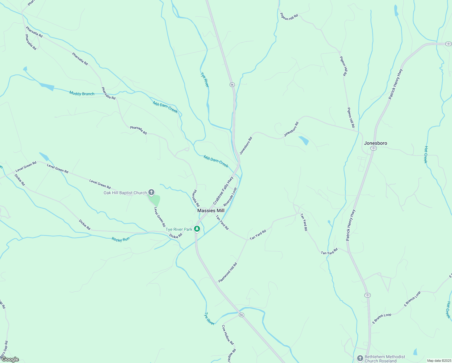 map of restaurants, bars, coffee shops, grocery stores, and more near 2221 Crabtree Falls Highway in Massies Mill