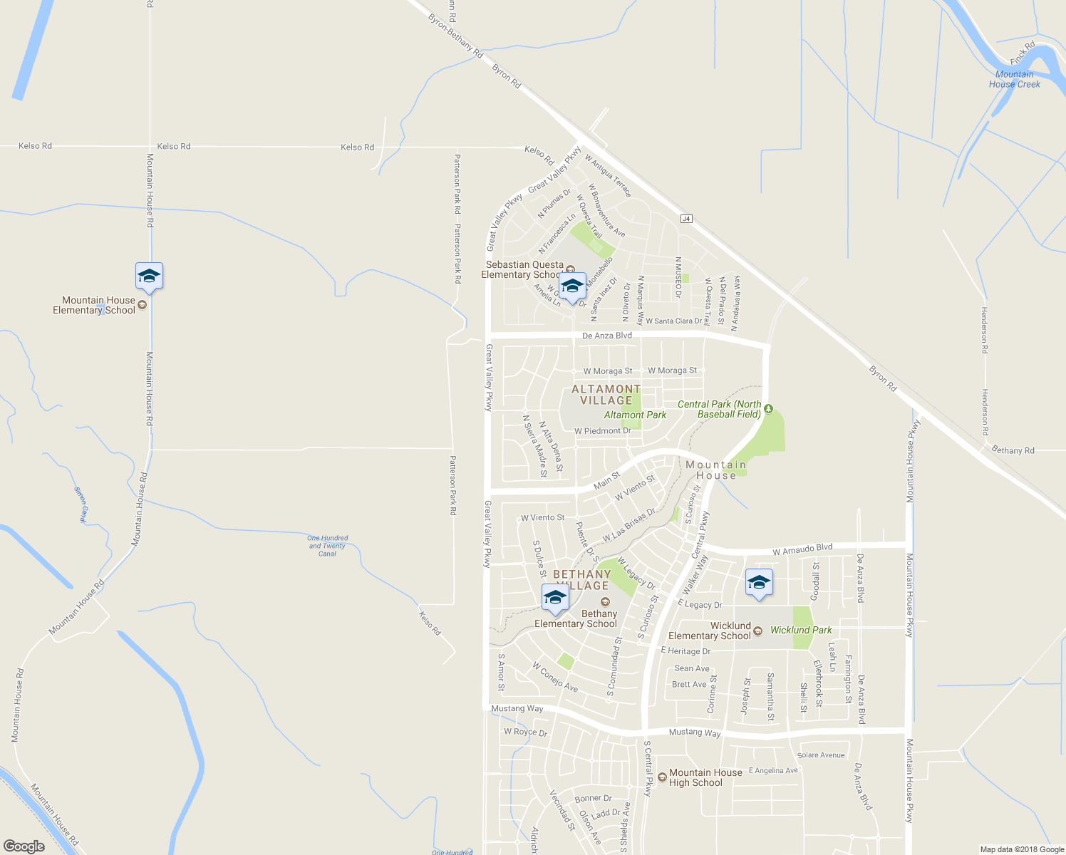 map of restaurants, bars, coffee shops, grocery stores, and more near 176 Sierra Madre Street in Mountain House