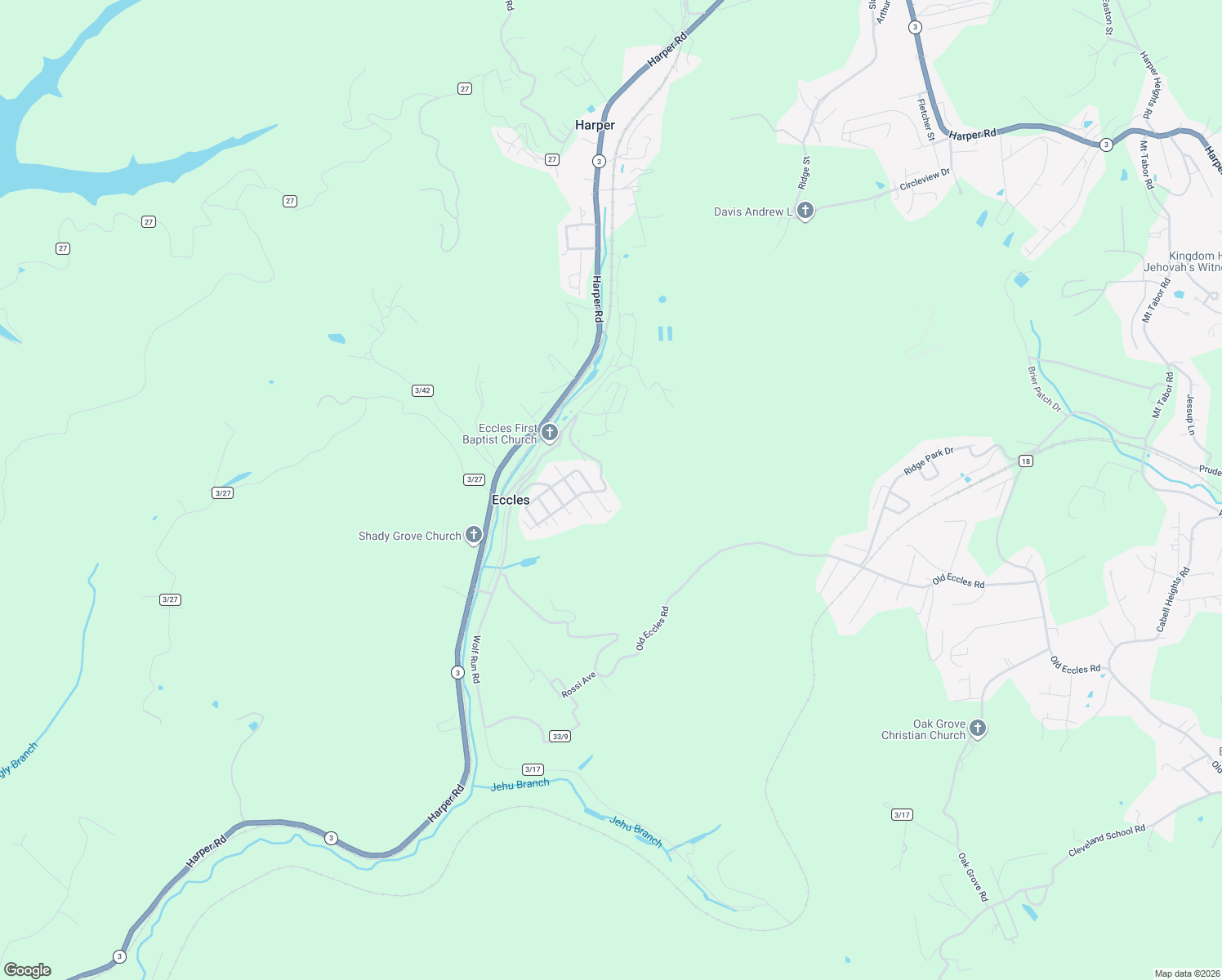 map of restaurants, bars, coffee shops, grocery stores, and more near 219 Allentown Road in Beckley