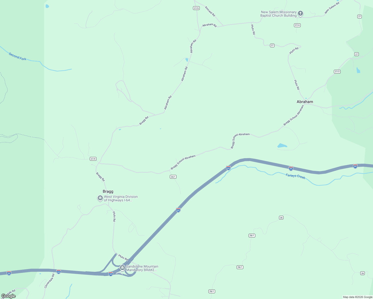 map of restaurants, bars, coffee shops, grocery stores, and more near 485 Flatwoods Drive in Shady Spring