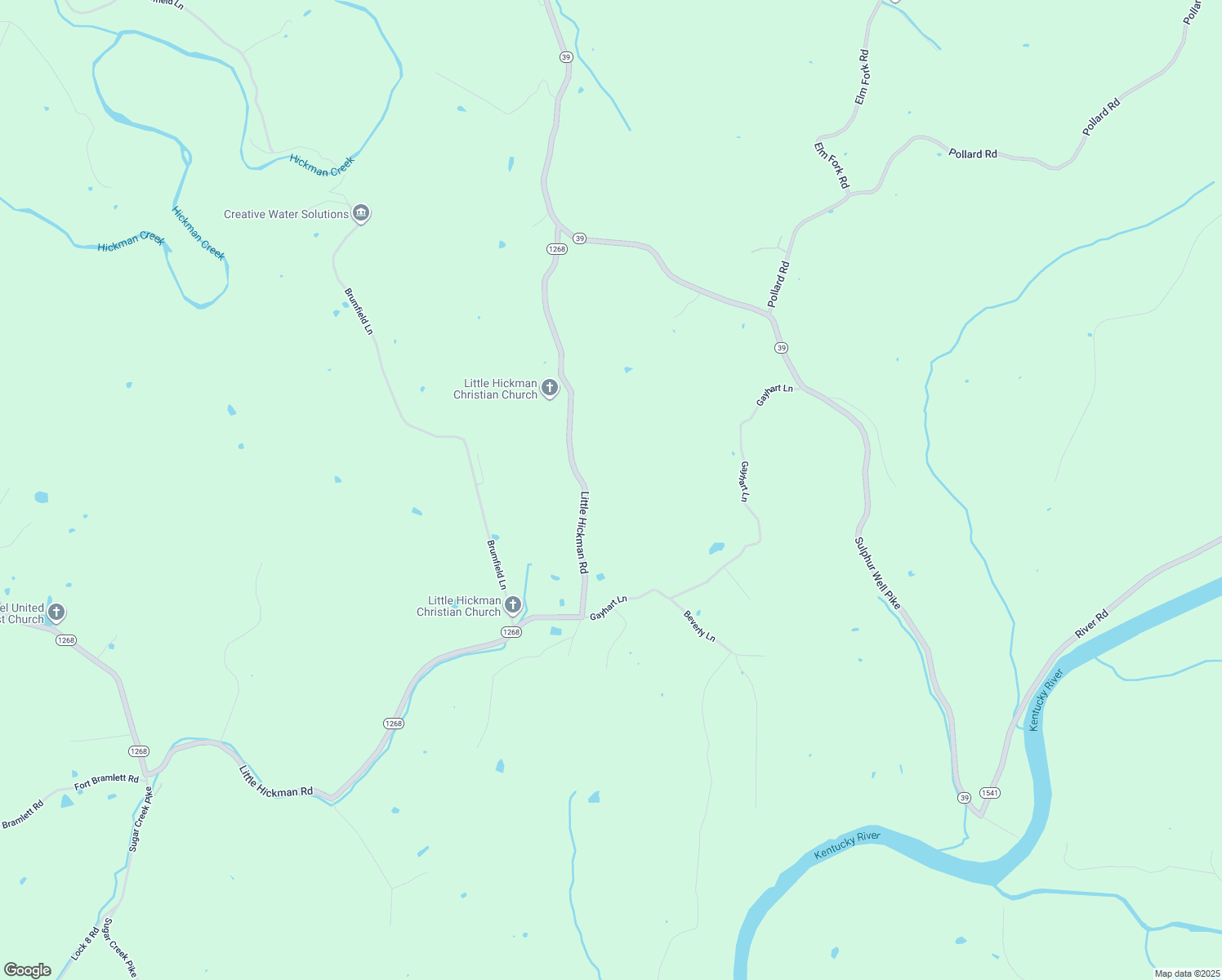 map of restaurants, bars, coffee shops, grocery stores, and more near 1401 Little Hickman Road in Nicholasville