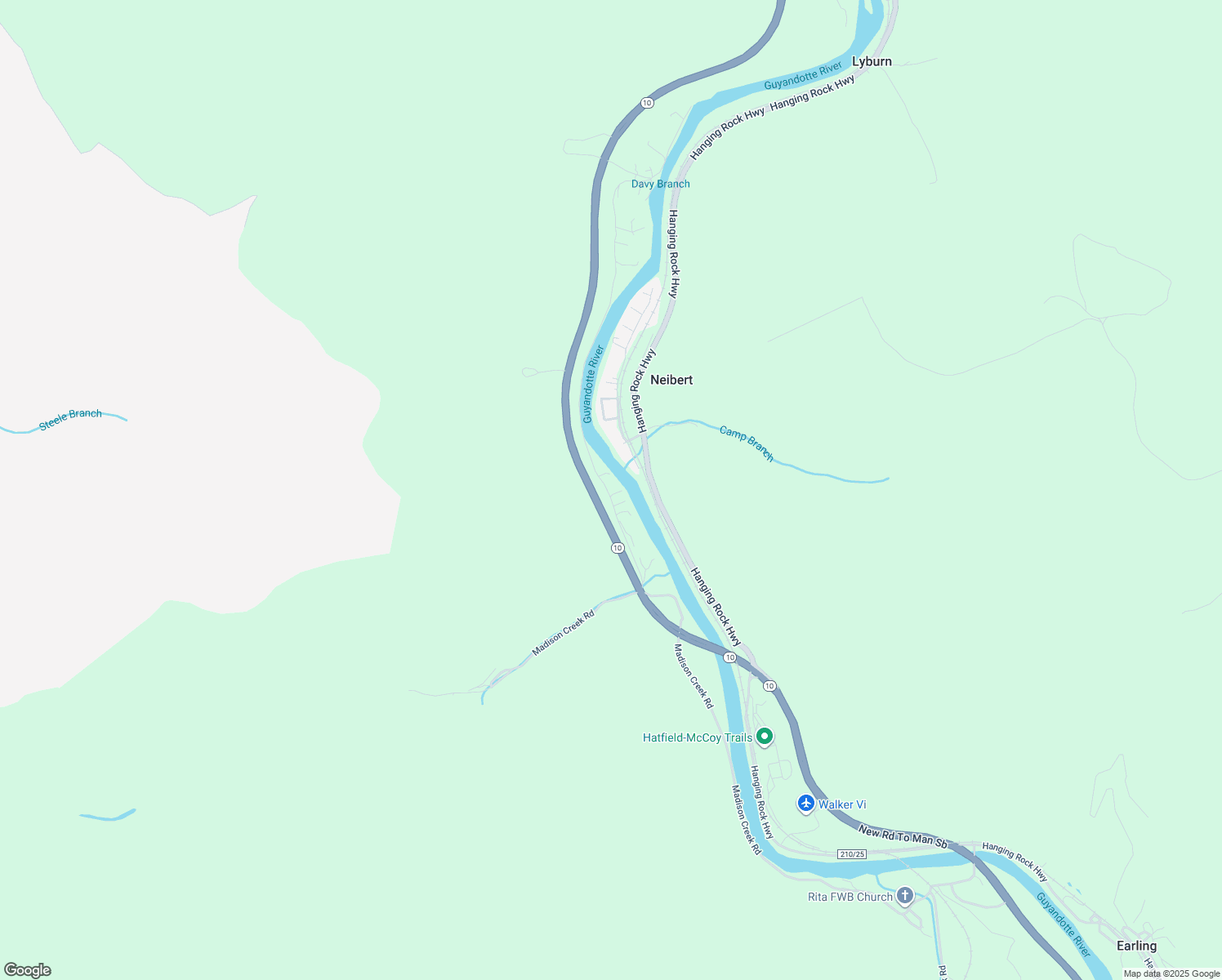 map of restaurants, bars, coffee shops, grocery stores, and more near 320 Madison Creek Road in Lyburn
