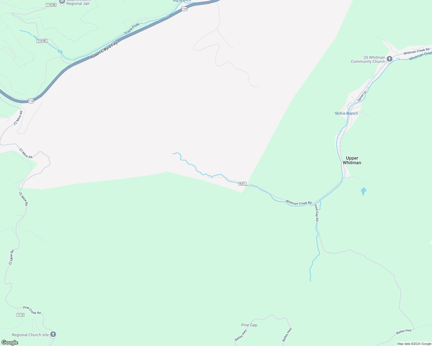 map of restaurants, bars, coffee shops, grocery stores, and more near in Whitman