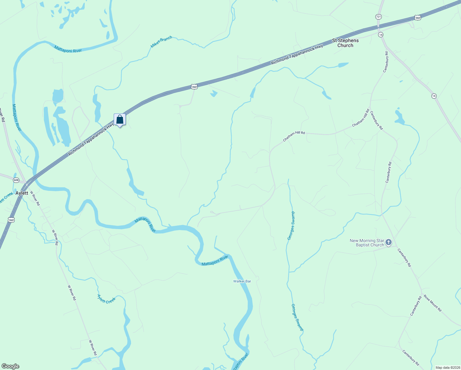map of restaurants, bars, coffee shops, grocery stores, and more near 1260 Chatham Hill Road in Saint Stephens Church