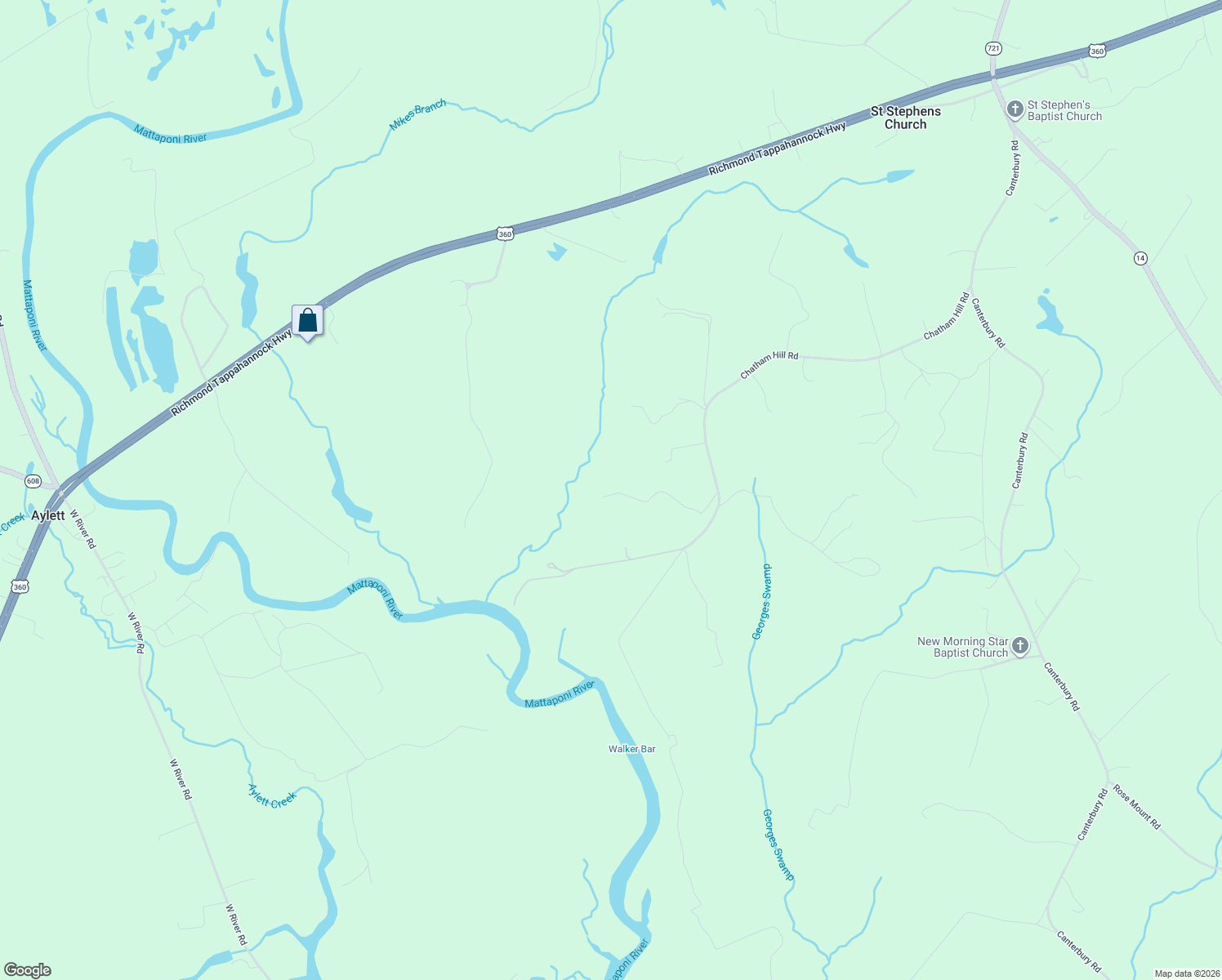 map of restaurants, bars, coffee shops, grocery stores, and more near 1260 Chatham Hill Road in Saint Stephens Church