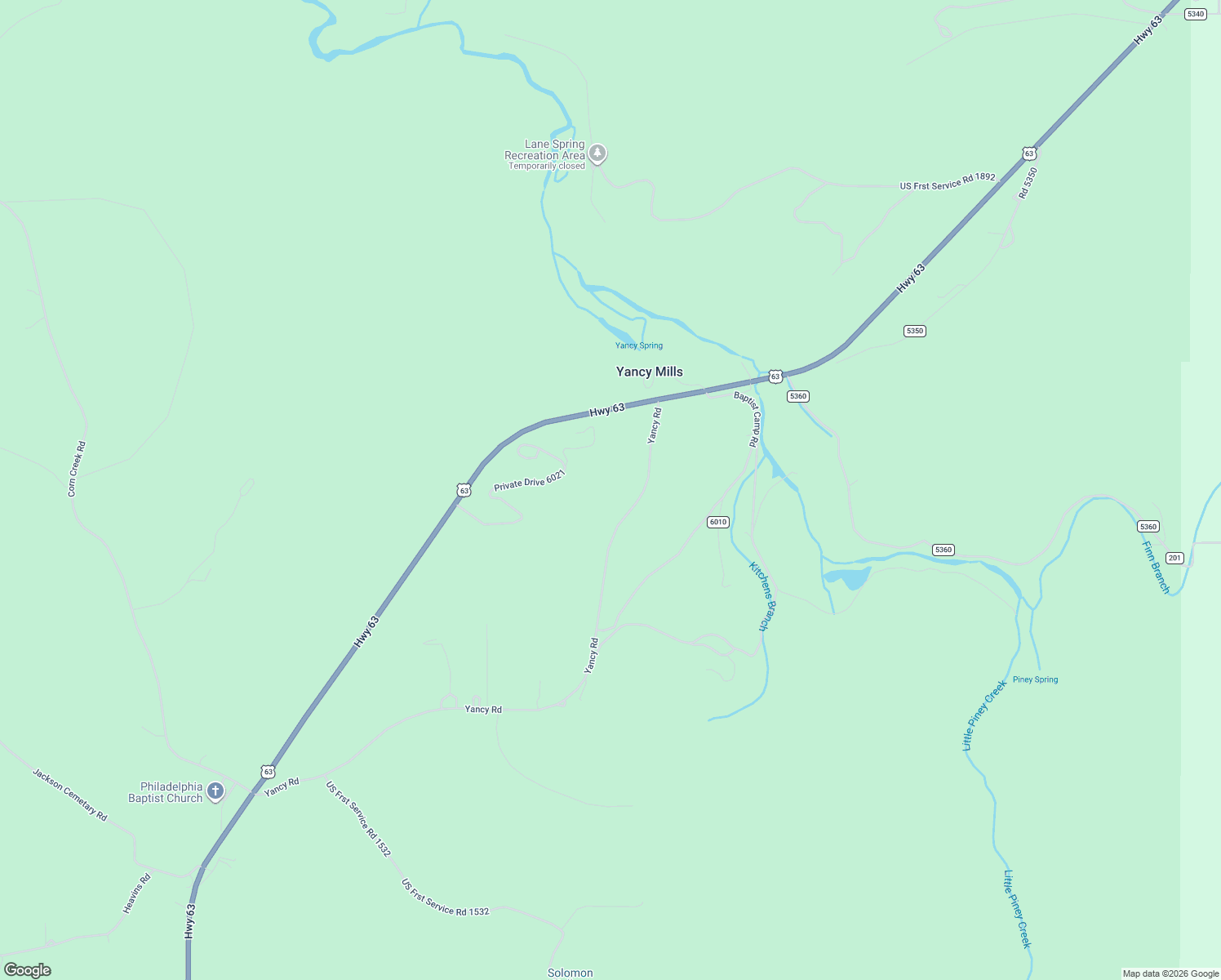 map of restaurants, bars, coffee shops, grocery stores, and more near 14265 County Road 6020 in Rolla