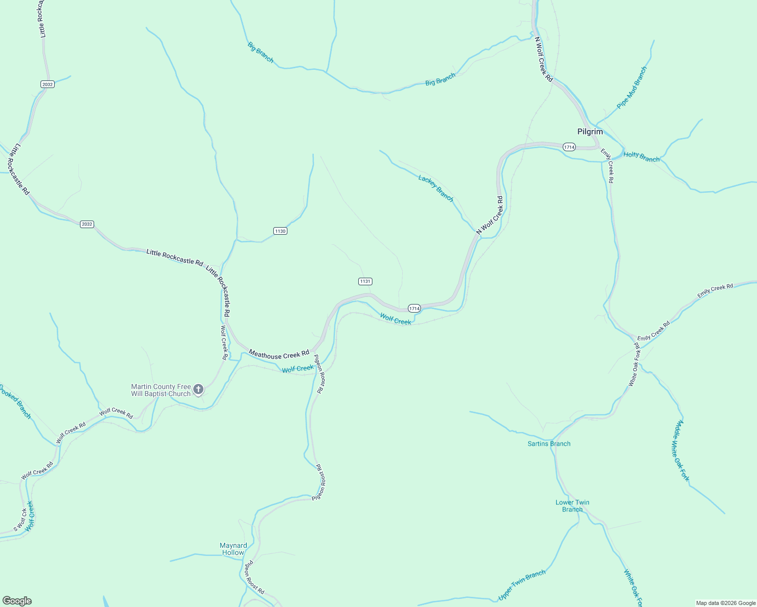 map of restaurants, bars, coffee shops, grocery stores, and more near 934 State Highway 1714 in Pilgrim