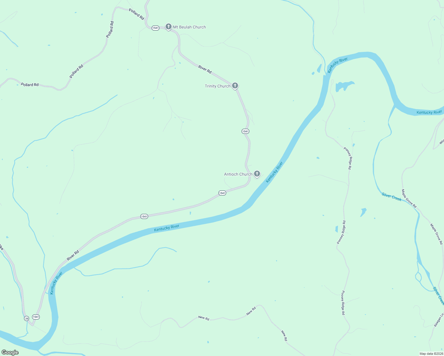 map of restaurants, bars, coffee shops, grocery stores, and more near 1352-1464 River Road in Nicholasville