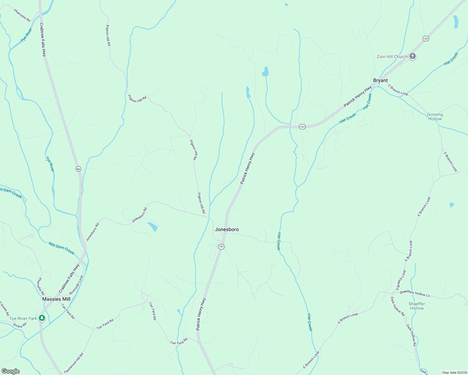 map of restaurants, bars, coffee shops, grocery stores, and more near 9477-9699 Patrick Henry Highway in Roseland