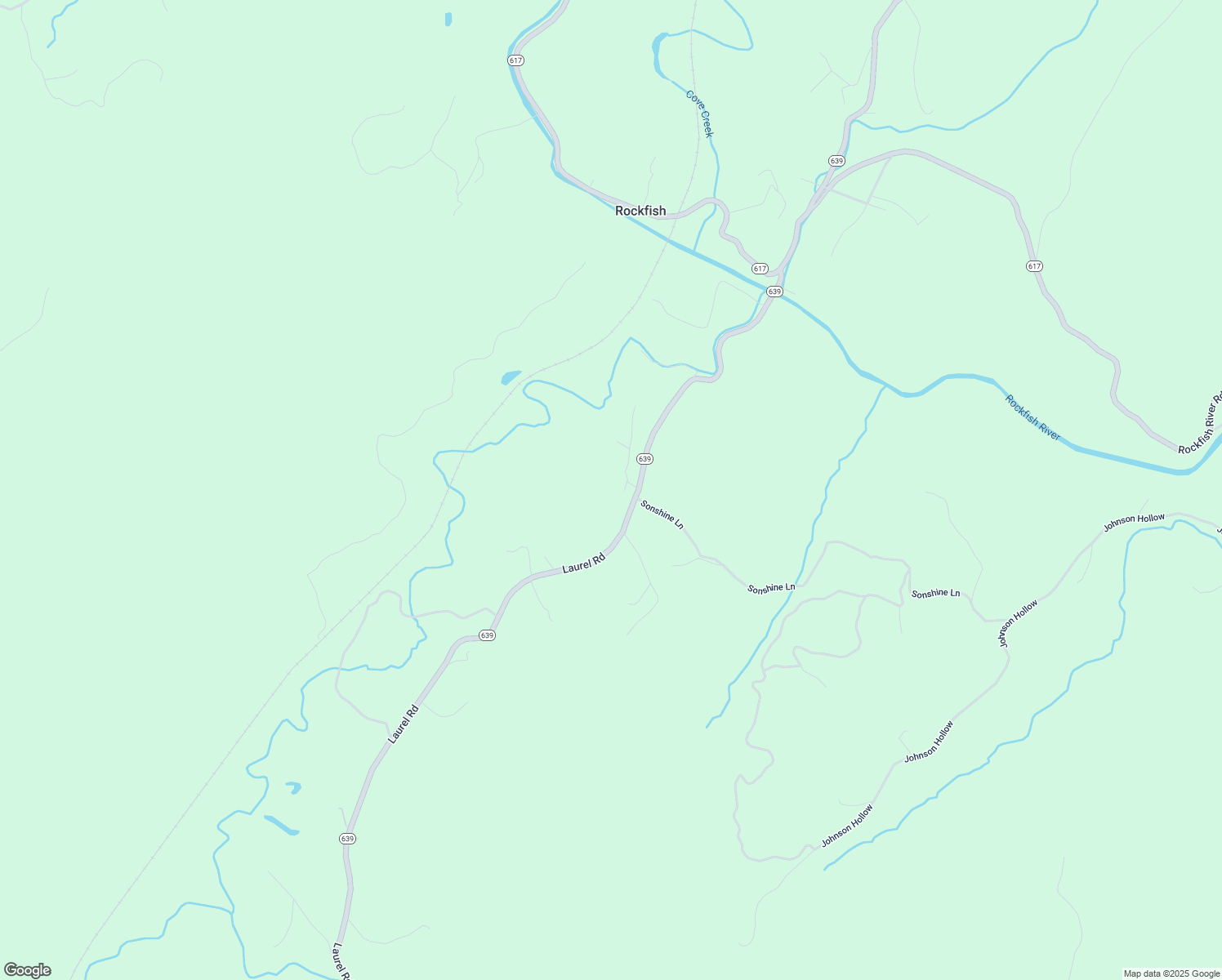map of restaurants, bars, coffee shops, grocery stores, and more near 3150 Laurel Road in Shipman
