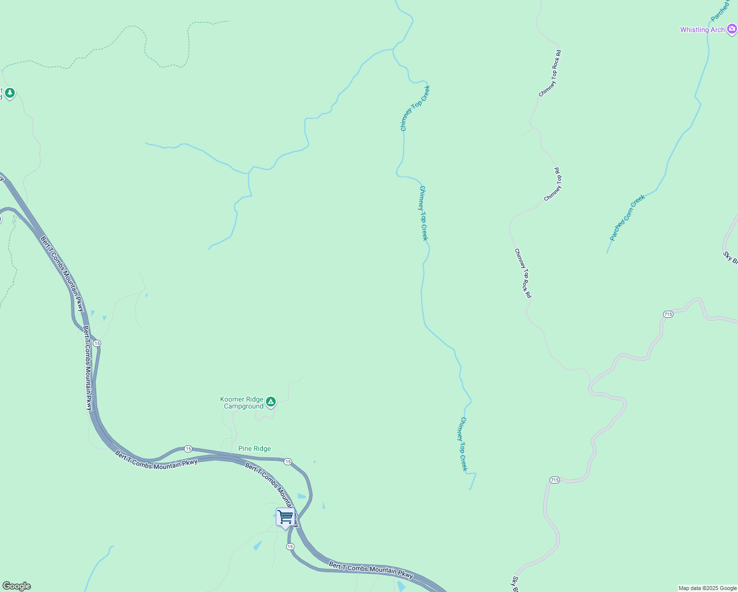 map of restaurants, bars, coffee shops, grocery stores, and more near in Pine Ridge