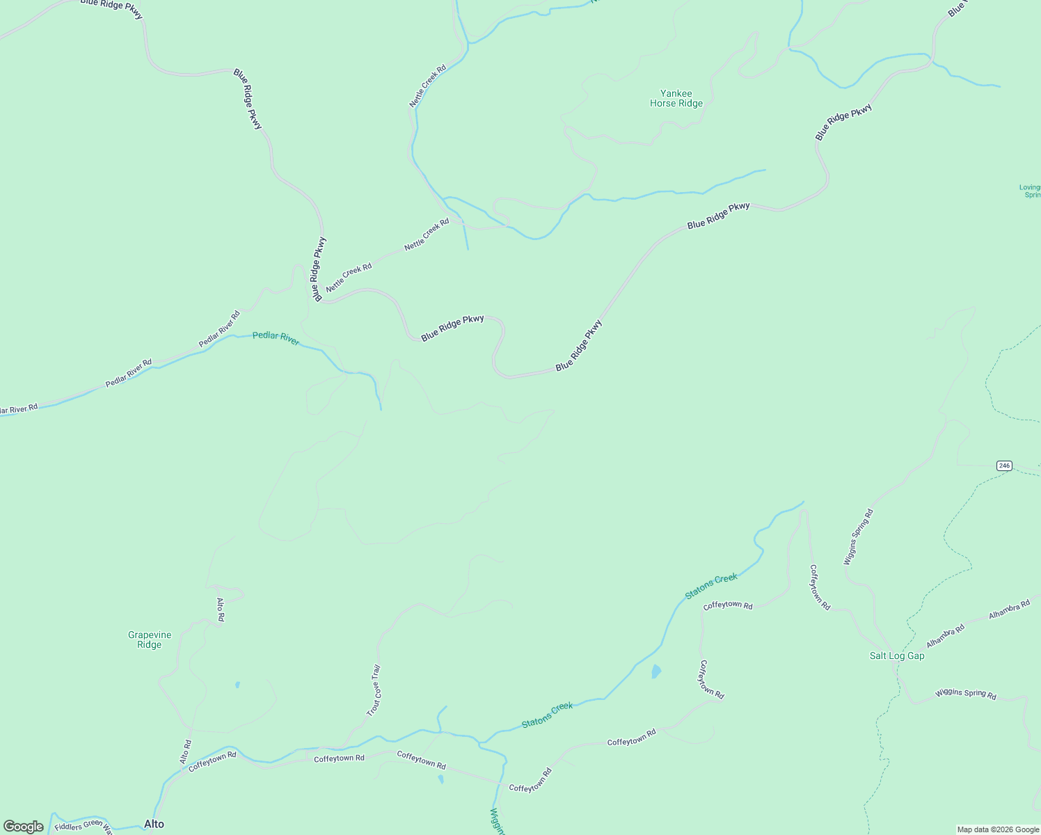 map of restaurants, bars, coffee shops, grocery stores, and more near 705 Cold Springs Trail in Raphine