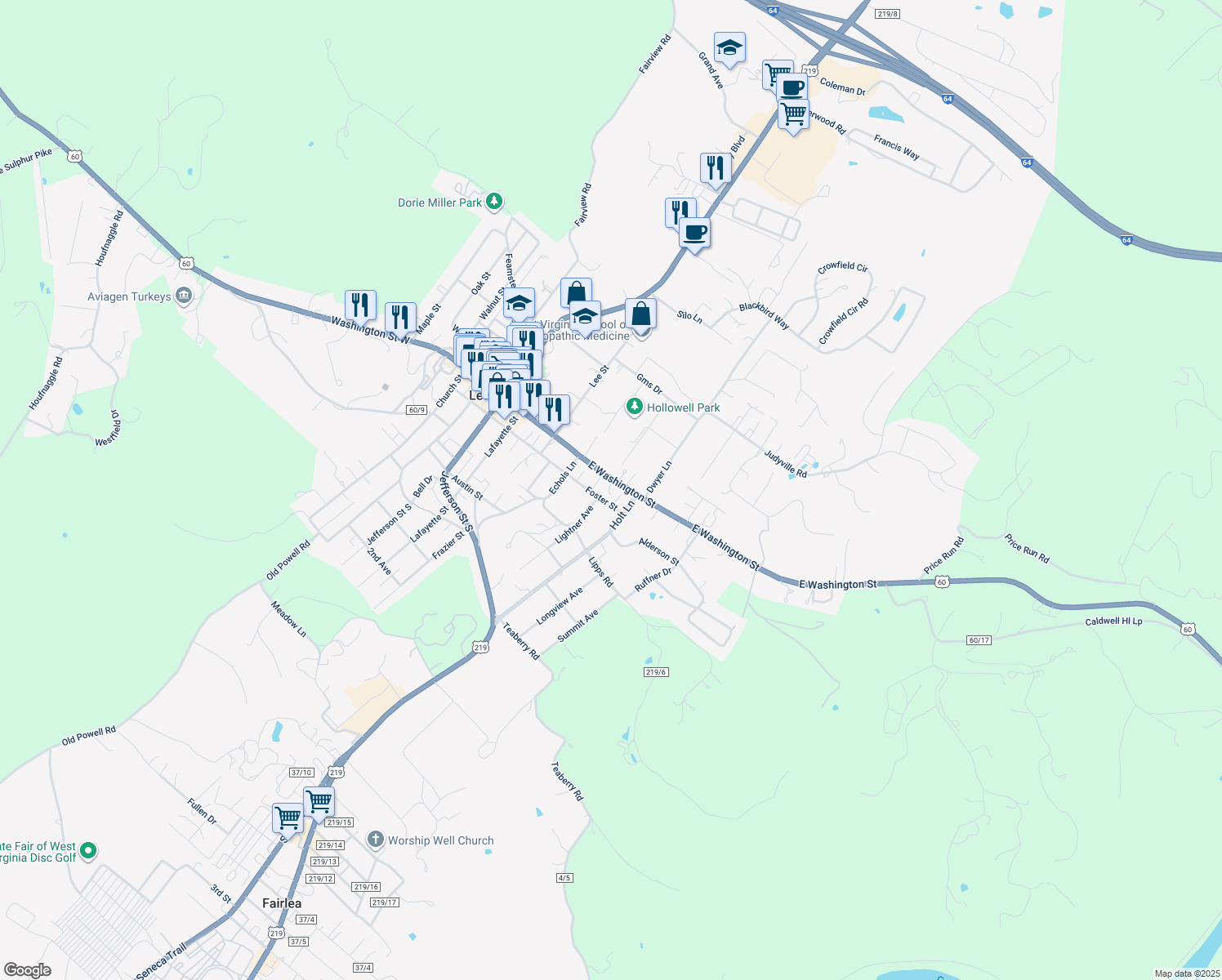 504 East Washington Street, Lewisburg WV Walk Score