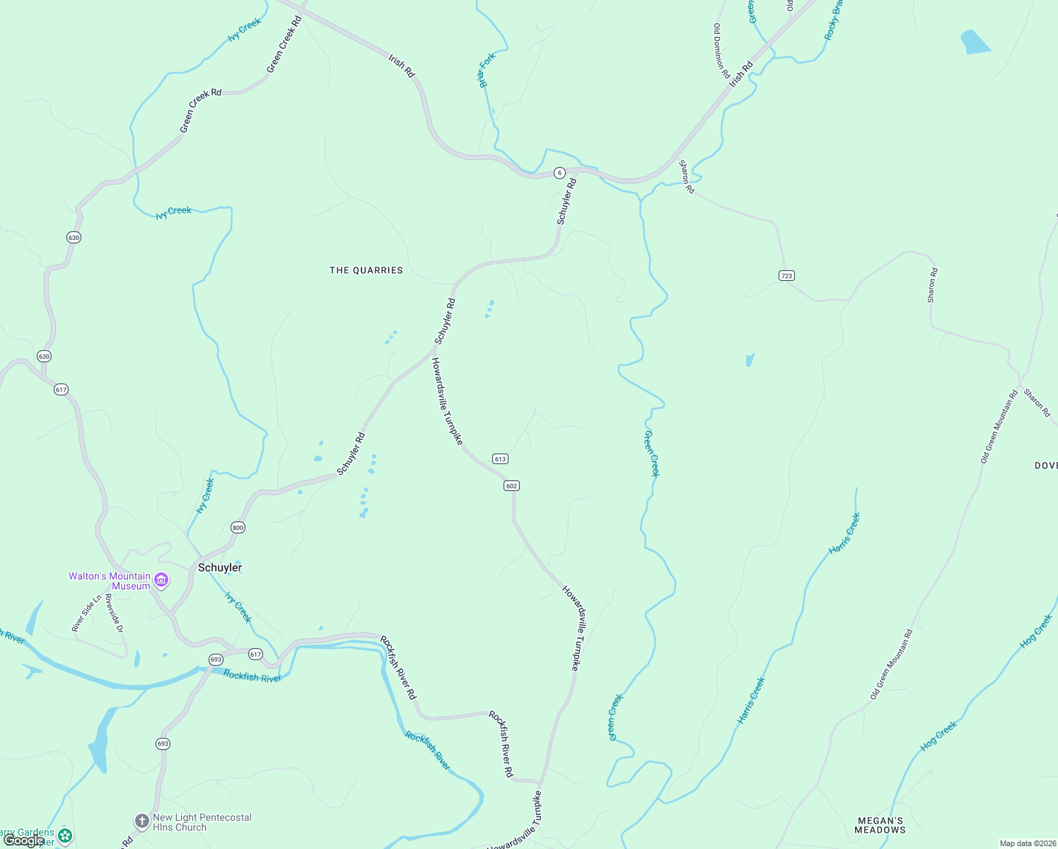 map of restaurants, bars, coffee shops, grocery stores, and more near 5133-5143 Giannini Road in Albemarle