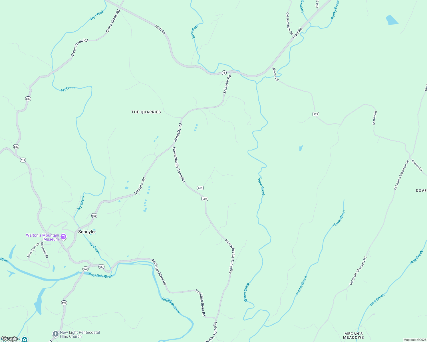 map of restaurants, bars, coffee shops, grocery stores, and more near 5133 Giannini Road in Schuyler