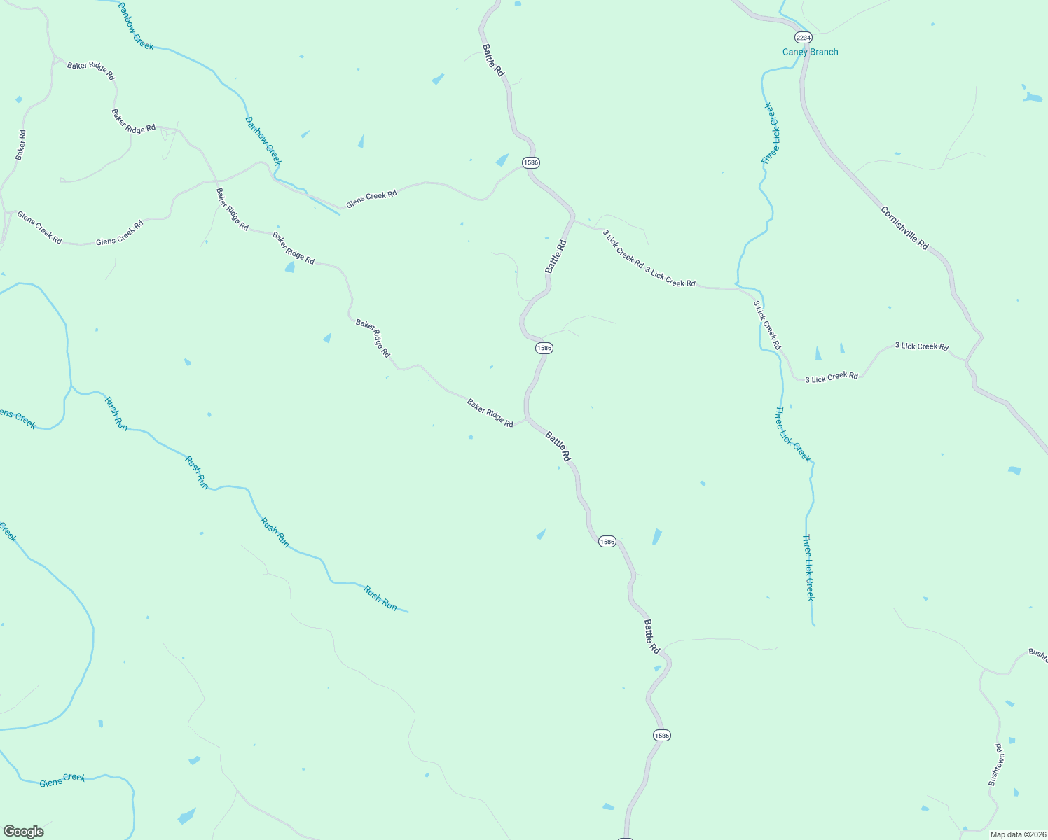 map of restaurants, bars, coffee shops, grocery stores, and more near 3979 Baker Ridge Road in Willisburg