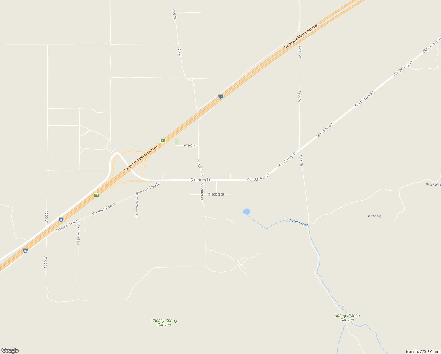 map of restaurants, bars, coffee shops, grocery stores, and more near 117 East Main Street in Summit