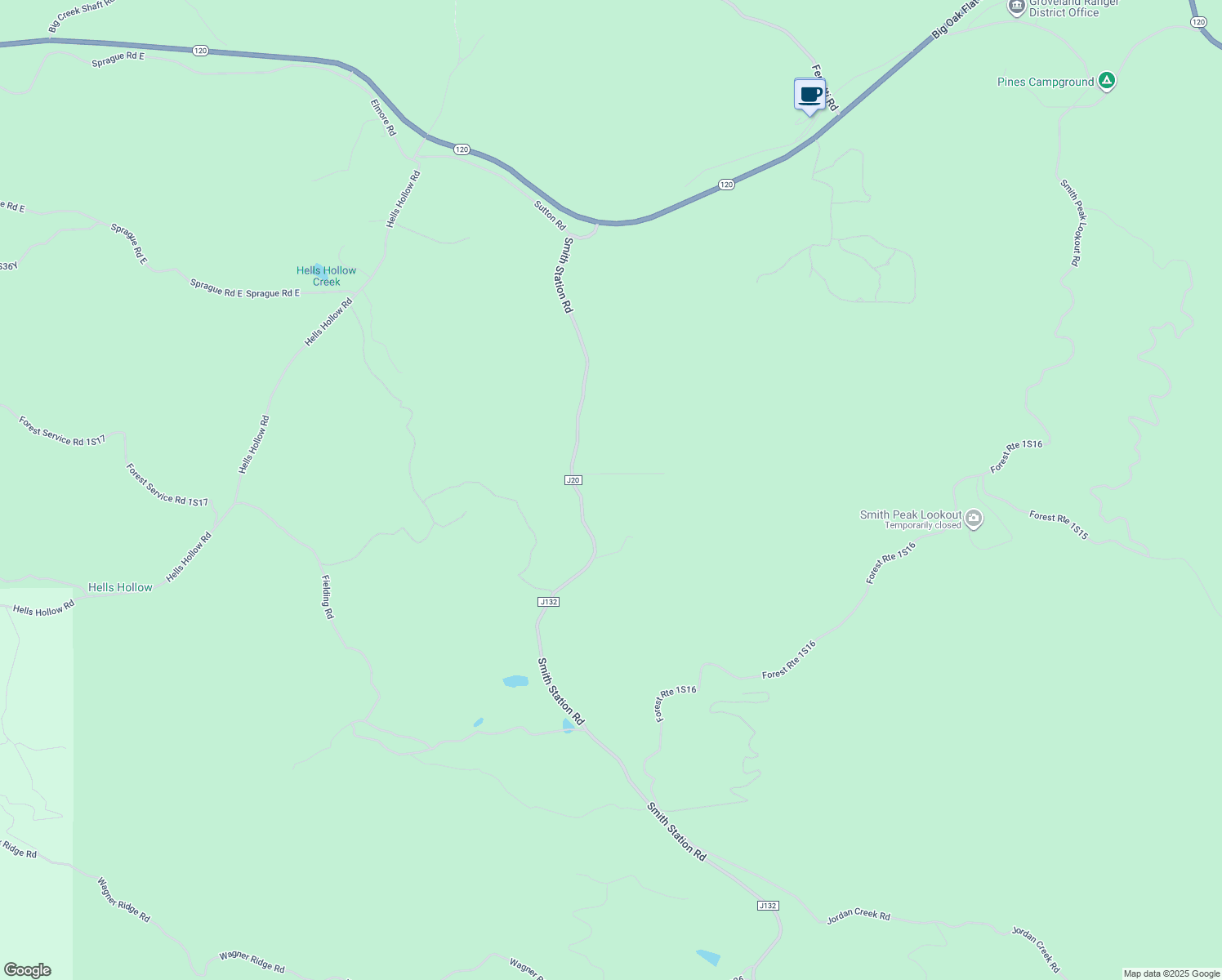 map of restaurants, bars, coffee shops, grocery stores, and more near 23625 Rock Hammer Rd in Groveland