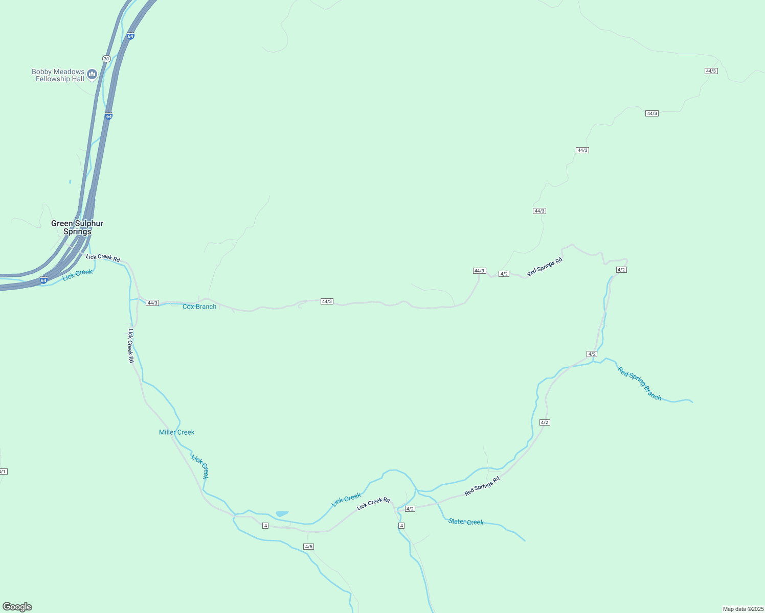 map of restaurants, bars, coffee shops, grocery stores, and more near 1171 Duncan Branch Road in Alderson